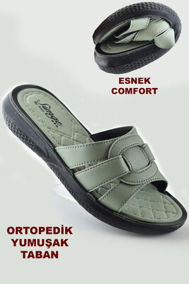 004 TAM Ortopedik Taban Günlük Kadın Terlik Sandalet Yumuşak Esnek Taban - 2