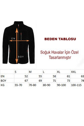 0110 Vizon Siyah Renk Kadın Erkek Outdoor Polar Erkek Polar Kadın Polar - 2