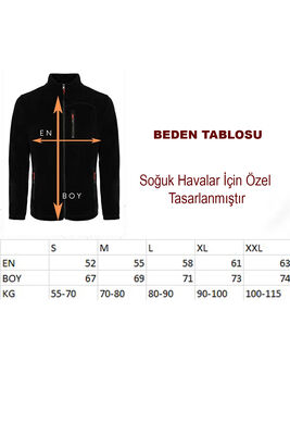 0110 Vizon Siyah Renk Kadın Erkek Outdoor Polar Erkek Polar Kadın Polar - 2