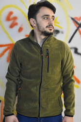 0110 Vizon Siyah Renk Kadın Erkek Outdoor Polar Erkek Polar Kadın Polar - 4