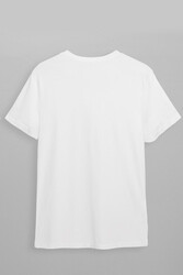 03535 Baskısız Oversize Erkek T-Shirt Düz Sade Renk T-Şhirt Üst Giyim - 6