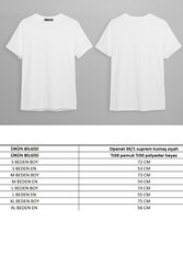 03535 Baskısız Oversize Erkek T-Shirt Düz Sade Renk T-Şhirt Üst Giyim - 4