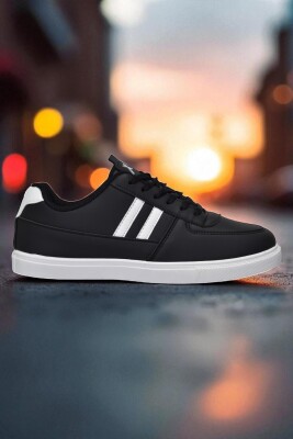 038 Rahat Taban Günlük Unisex Siyah Erkek Spor Ayakkabı - 3
