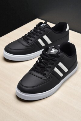 038 Rahat Taban Günlük Unisex Siyah Erkek Spor Ayakkabı - 2