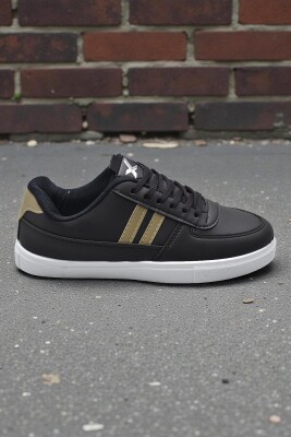 038 Rahat Taban Günlük Unisex Siyah Erkek Spor Ayakkabı - 8