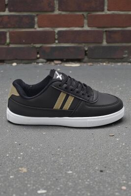 038 Rahat Taban Günlük Unisex Siyah Erkek Spor Ayakkabı - 8