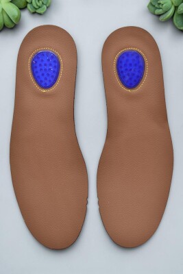 03HK Hakiki Deri Topuk Masajlı Tabanlık Erkek Kadın Ortopedik Tabanlık - 2