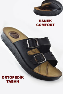 0530 Ortopedik Taban Günlük Kadın Terlik Sandalet Esnek Taban - 1