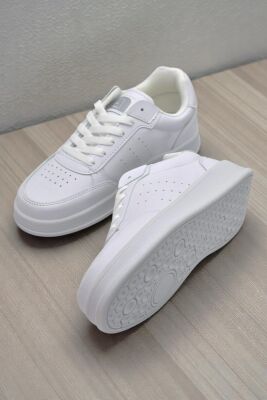 1011 Hazır Taban Unisex Spor Ayakkabı Bağcıklı Rahat Sneaker - 34