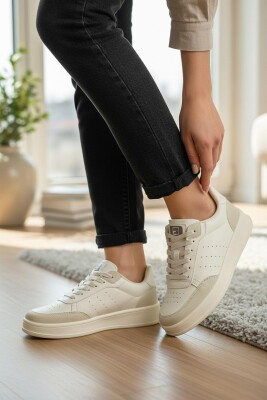 1011 Hazır Taban Unisex Spor Ayakkabı Bağcıklı Rahat Sneaker - 5