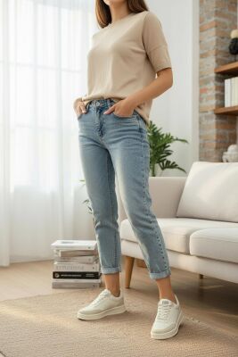 1011 Hazır Taban Unisex Spor Ayakkabı Bağcıklı Rahat Sneaker - 12