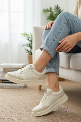 1011 Hazır Taban Unisex Spor Ayakkabı Bağcıklı Rahat Sneaker - 22