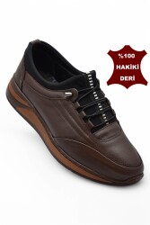 113 Tam Ortopedik Taban Hakiki Deri Erkek Casual Ayakkabı Özel Küçük Numara Erkek Ayakkabı - 2