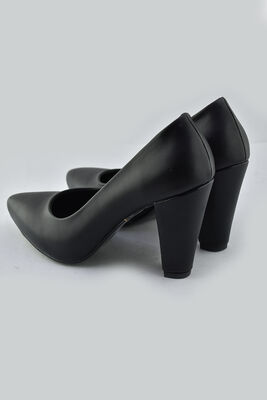 115 Siyah Stiletto Kadın Topuklu Ayakkabı Abiye Düğün Nişan Rahat Kalıp - 6