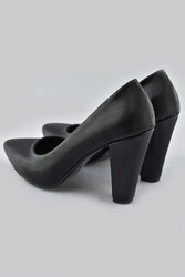 115 Siyah Stiletto Kadın Topuklu Ayakkabı Abiye Düğün Nişan Rahat Kalıp - 5