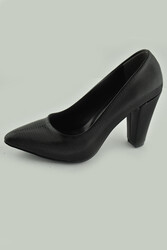 115 Siyah Stiletto Kadın Topuklu Ayakkabı Abiye Düğün Nişan Rahat Kalıp - 8