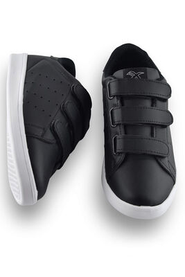 12651 Tam Ortopedik Taban Cırtlı Kadın Erkek Unisex Siyah Spor Ayakkabı - 2