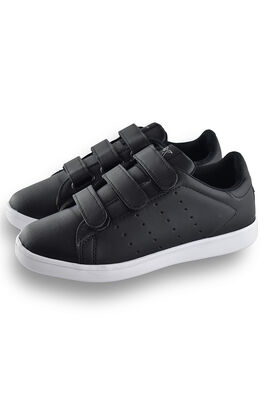 12651 Tam Ortopedik Taban Cırtlı Kadın Erkek Unisex Siyah Spor Ayakkabı - 3