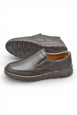 1387 Tam Ortopedik Taban %100 Hakiki Deri Erkek Ayakkabı Bağcıksız Casual Erkek Ayakkabı - 11