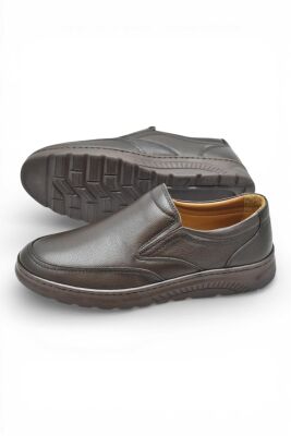 1387 Tam Ortopedik Taban %100 Hakiki Deri Erkek Ayakkabı Bağcıksız Casual Erkek Ayakkabı - 11