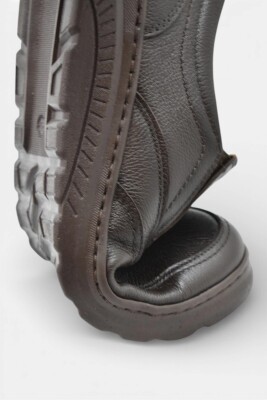 1387 Tam Ortopedik Taban %100 Hakiki Deri Erkek Ayakkabı Bağcıksız Casual Erkek Ayakkabı - 12