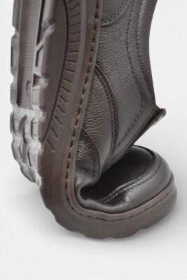 1387 Tam Ortopedik Taban %100 Hakiki Deri Erkek Ayakkabı Bağcıksız Casual Erkek Ayakkabı - 12