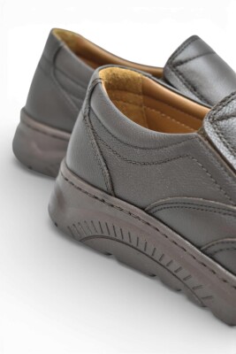 1387 Tam Ortopedik Taban %100 Hakiki Deri Erkek Ayakkabı Bağcıksız Casual Erkek Ayakkabı - 13