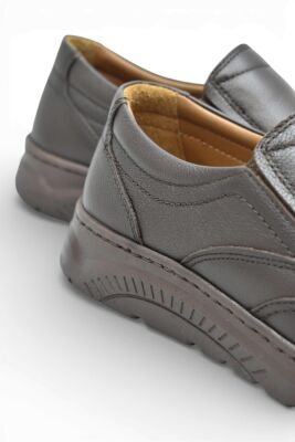 1387 Tam Ortopedik Taban %100 Hakiki Deri Erkek Ayakkabı Bağcıksız Casual Erkek Ayakkabı - 13