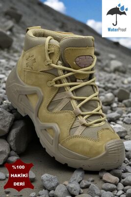 1492 Ortopedik Taban SU GEÇİRMEZ Hakiki Deri Outdoor Erkek Bot Ayakkabı - 1