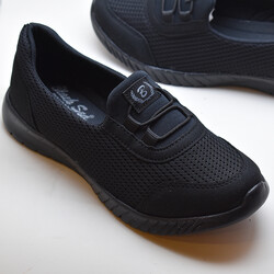 150 Blacksea FULL ORTOPEDİK Yazlık Kadın Spor Ayakkabı Bağcıksız Babet - 1