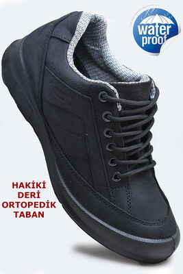 1543 Ortopedik SU GEÇİRMEZ Hakiki Deri Outdoor Erkek Ayakkabı Bot - 1