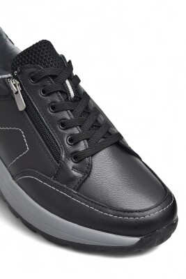 1751 Tam Ortopedik Taban Hakiki Deri Erkek Ayakkabı Fermuarlı Erkek Ayakkabı - 9