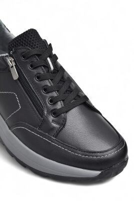 1751 Tam Ortopedik Taban Hakiki Deri Erkek Ayakkabı Fermuarlı Erkek Ayakkabı - 9