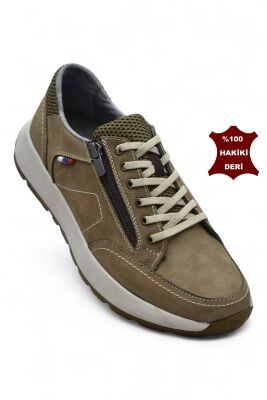 1751 Tam Ortopedik Taban Hakiki Deri Erkek Ayakkabı Fermuarlı Erkek Ayakkabı - 2