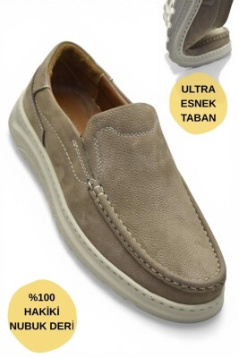 2107 Tam Ortopedik Taban %100 Hakiki Deri Erkek Ayakkabı Bağcıksız Yazlık Erkek Ayakkabı - ISPARTALILAR