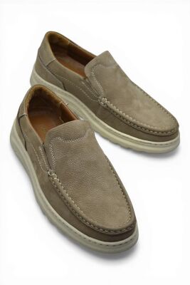 2107 Tam Ortopedik Taban %100 Hakiki Deri Erkek Ayakkabı Bağcıksız Yazlık Erkek Ayakkabı - 14