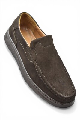 2107 Tam Ortopedik Taban %100 Hakiki Deri Erkek Ayakkabı Bağcıksız Yazlık Erkek Ayakkabı - 3