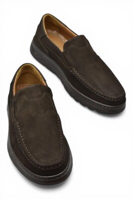 2107 Tam Ortopedik Taban %100 Hakiki Deri Erkek Ayakkabı Bağcıksız Yazlık Erkek Ayakkabı - 10