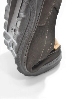 2107 Tam Ortopedik Taban %100 Hakiki Deri Erkek Ayakkabı Bağcıksız Yazlık Erkek Ayakkabı - 20