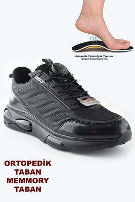 2174 Hafif Eva Ortopedik Memmory Taban Erkek Spor Ayakkabı Mekanızmalı Bağcıklı - 1