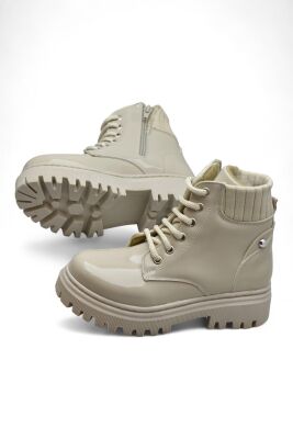 236 Ortopedik Bağcıklı Fermuarlı Kız Çocuk Bot Ayakkabı İçi Yünlü Kız Çocuk Botu - 6