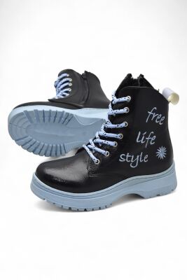 258 Ortopedik Bağcıklı Fermuarlı Kız Çocuk Bot Ayakkabı Kürklü Kız Çocuk Bot - 14