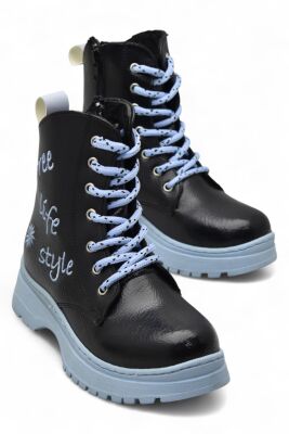 258 Ortopedik Bağcıklı Fermuarlı Kız Çocuk Bot Ayakkabı Kürklü Kız Çocuk Bot - 17