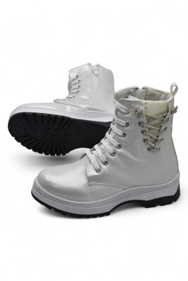 269 Ortopedik Bağcıklı Fermuarlı Kız Çocuk Bot Ayakkabı Kürklü Kız Çocuk Bot - 10