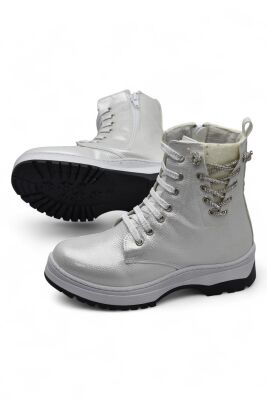 269 Ortopedik Bağcıklı Fermuarlı Kız Çocuk Bot Ayakkabı Kürklü Kız Çocuk Bot - 10