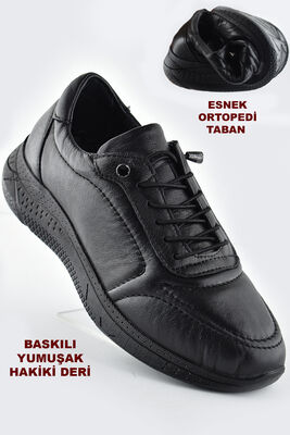 2802 TAM ORTOPEDİK Taban Günlük Hakiki Deri Unisex Kadın Erkek Ayakkabı - 2