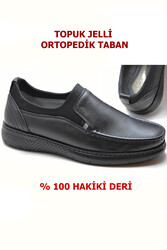 29 Tam Ortopedik Kauçuk Topuk JELLİ Yumuşak Deri Erkek Ayakkabı - ISPARTALILAR