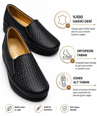 2nk Tam Ortopedik Taban Hafif Esnek Günlük Hakiki Deri Kadın Ayakkabı Kadın Casual Ayakkabı - 1