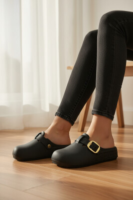 303 Rahat Ortopedik Taban Günlük Kadın Terlik Önü Kapalı Eva Kadın Terlik - 12