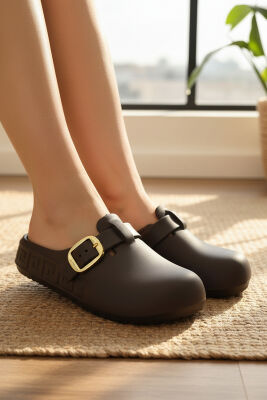 303 Rahat Ortopedik Taban Günlük Kadın Terlik Önü Kapalı Eva Kadın Terlik - 5